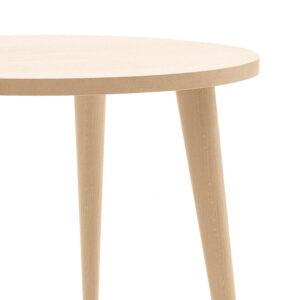 Tavolo rotondo in legno rovere 110cm con gambe spillo